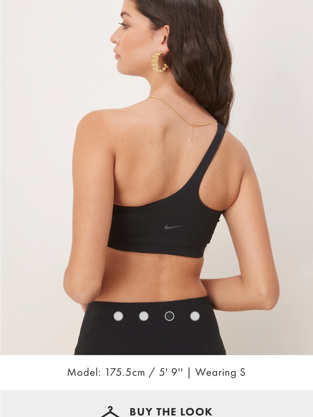 Nike Zenvy Black Asymmetrical Women's Light-Support Padded Sports Bra, NWT - Picture 7 of 8